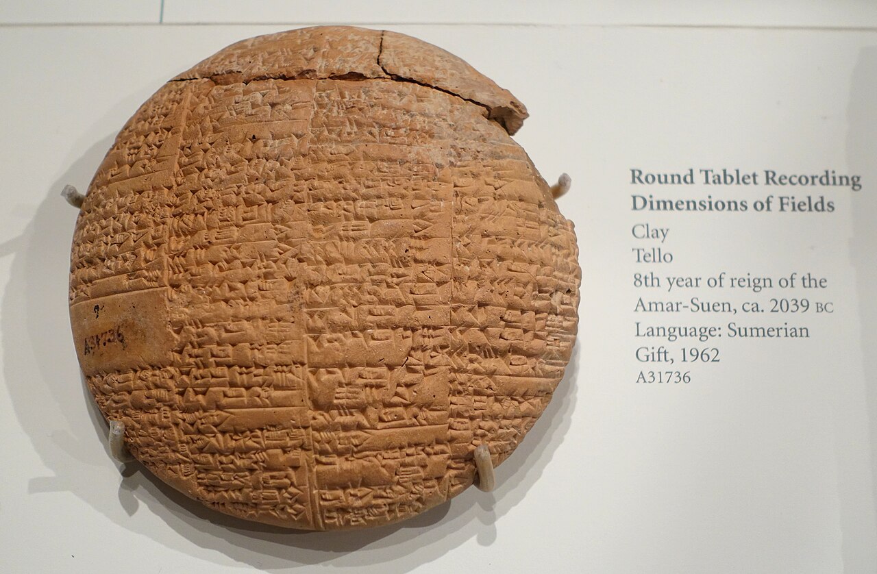 Field-dimension tablet from Tello, A31736